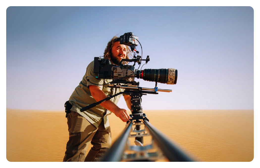 Atomos Ninja Ultra in use on a desert shoot, Atomos Ninja Ultra
